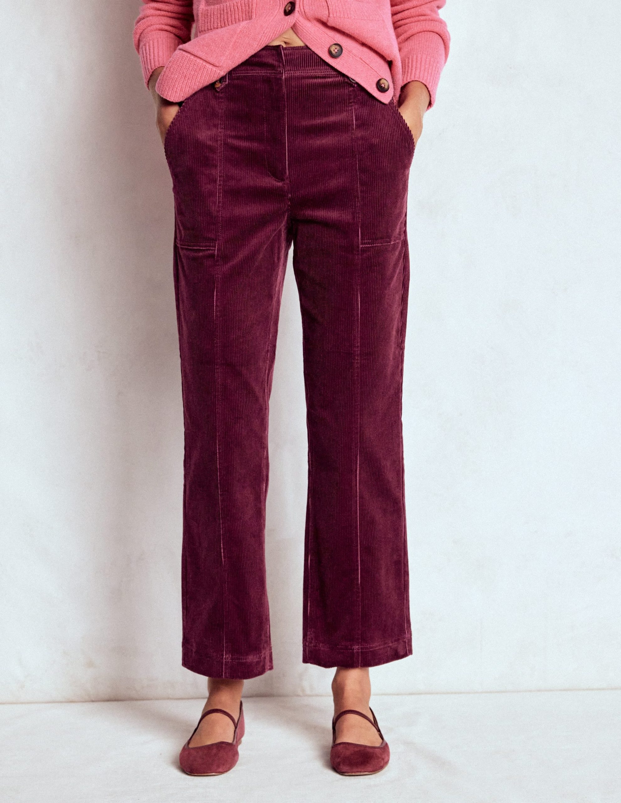 Pimlico Cord Pants-Deep Wisteria - Image 4