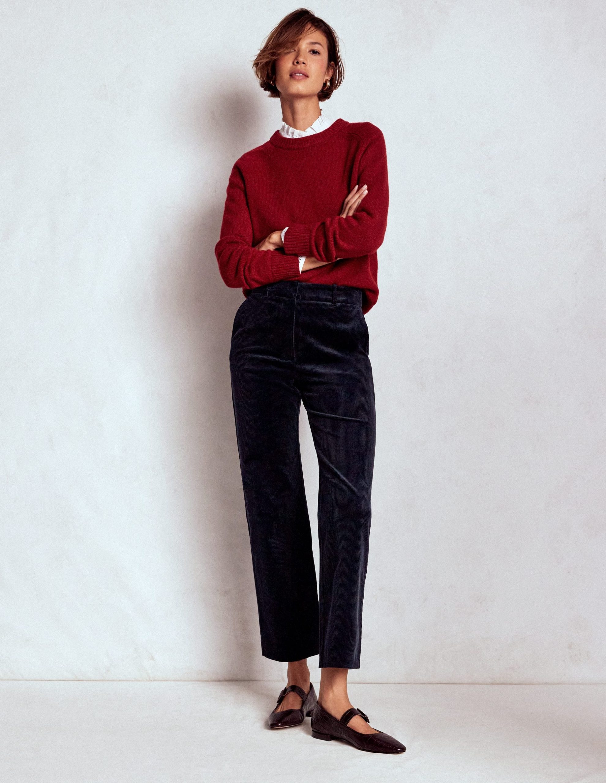 Canonbury Cord Pants-Navy