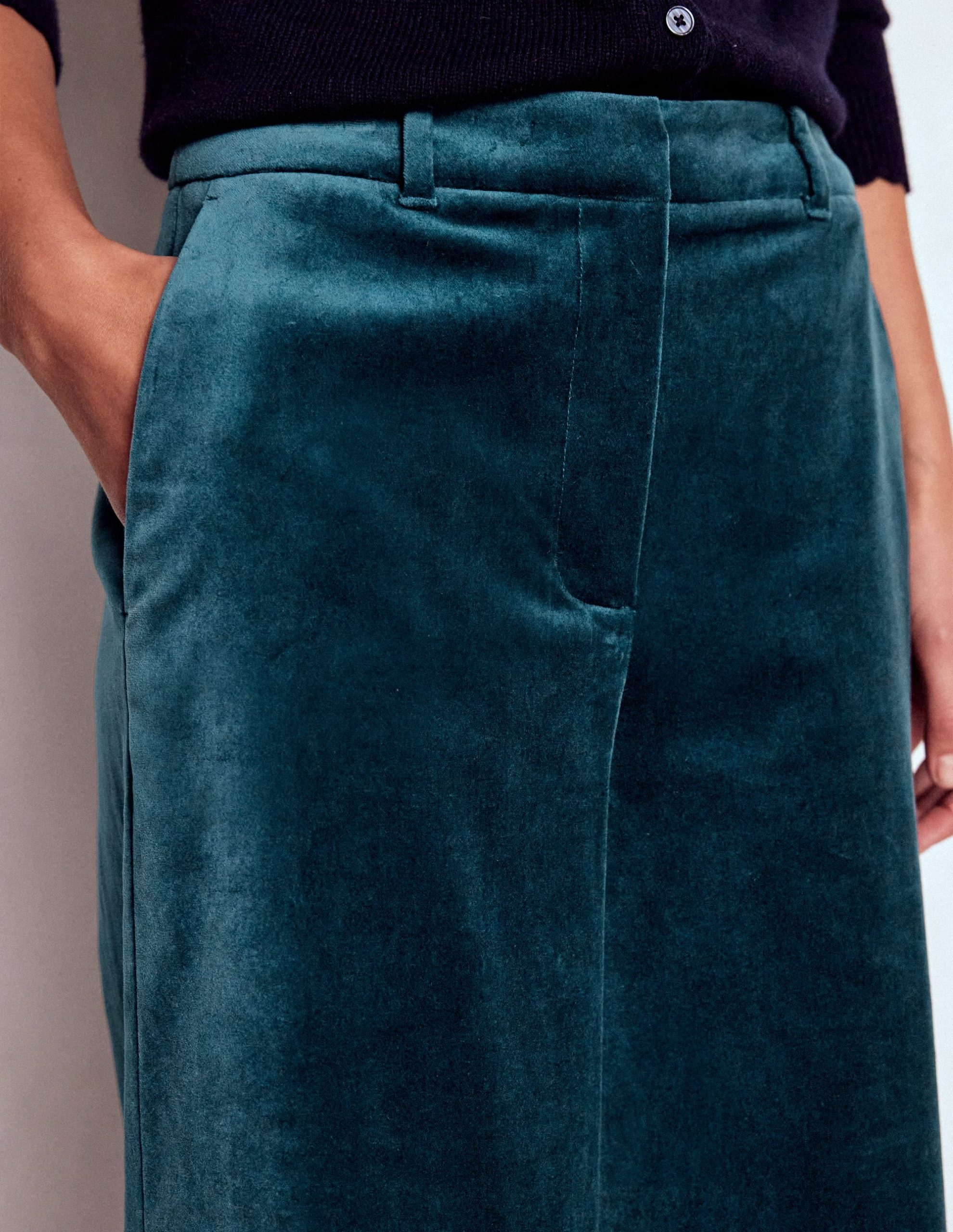 Belgravia Tailored Pants-Midnight Teal - Image 2