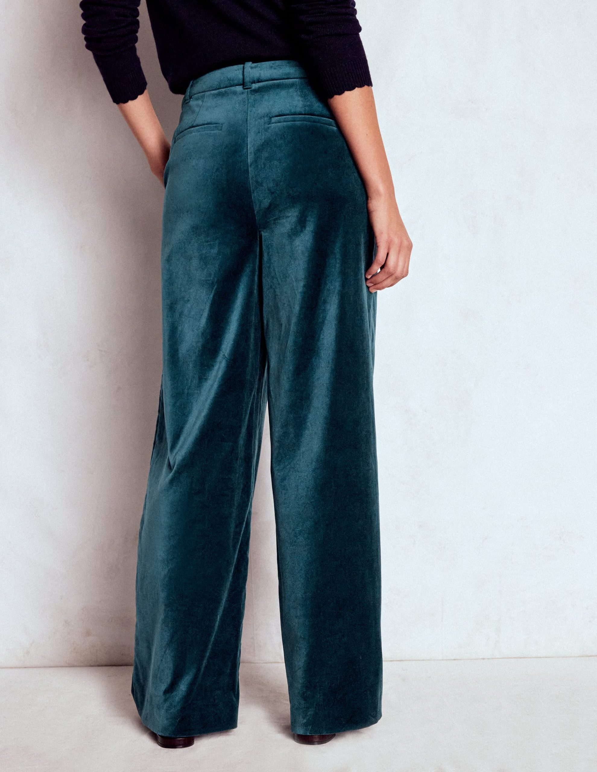 Belgravia Tailored Pants-Midnight Teal - Image 3