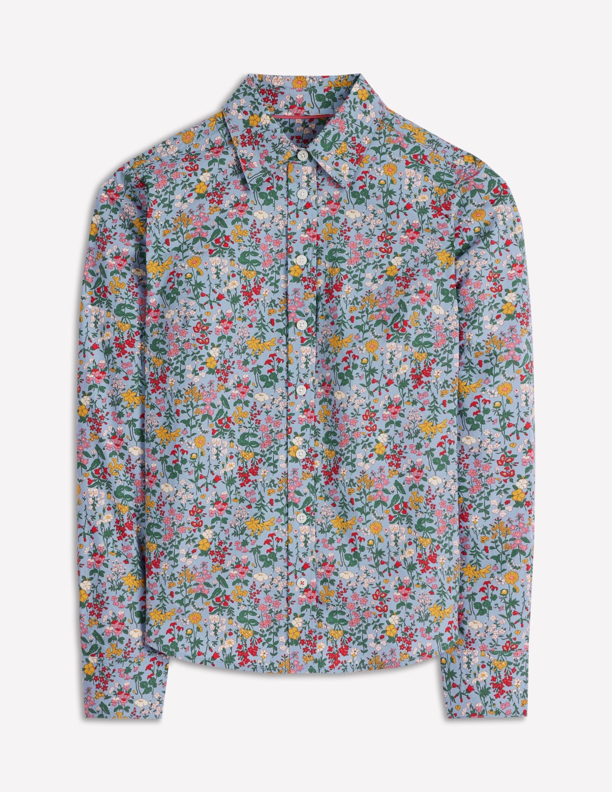 Sienna Cotton Shirt-Windward Blue. Delicate Meadow - Image 6