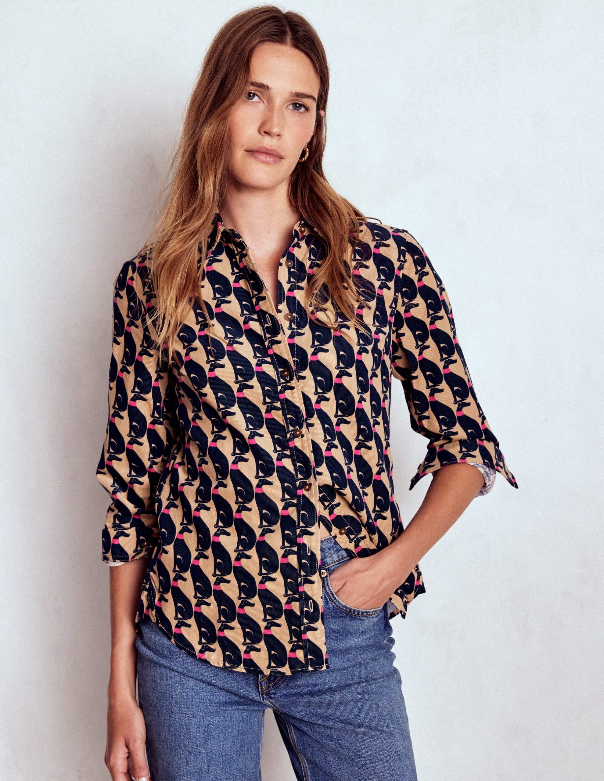 Sienna Cord Shirt-Safari. Cosy Greyhound - Image 5