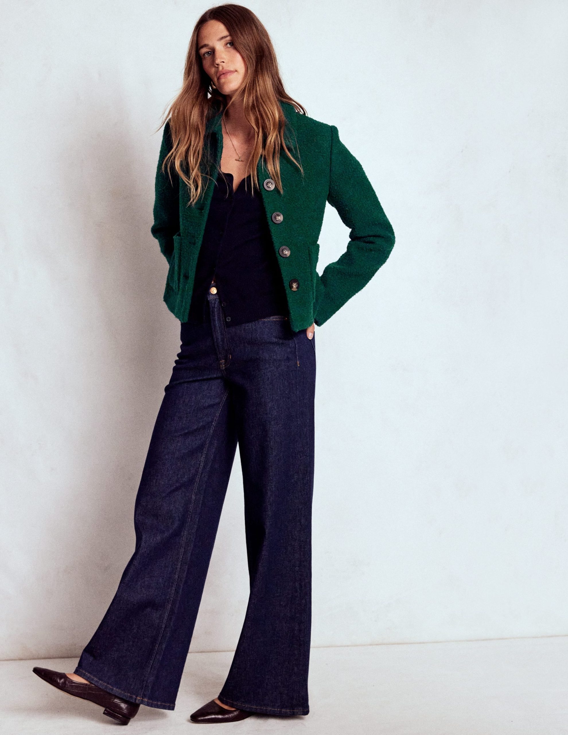 Knightsbridge Wool Jacket-Emerald Night - Image 4