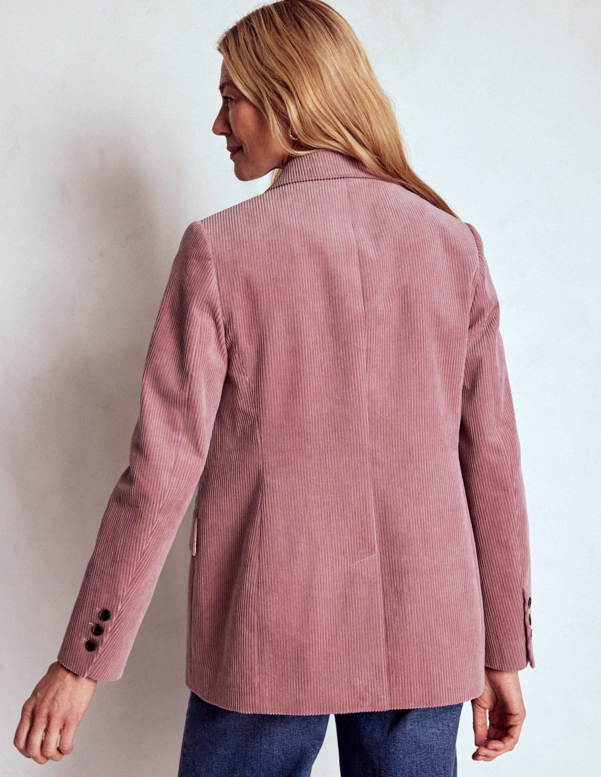Woodbridge Cord Blazer-Blushing Rose - Image 3