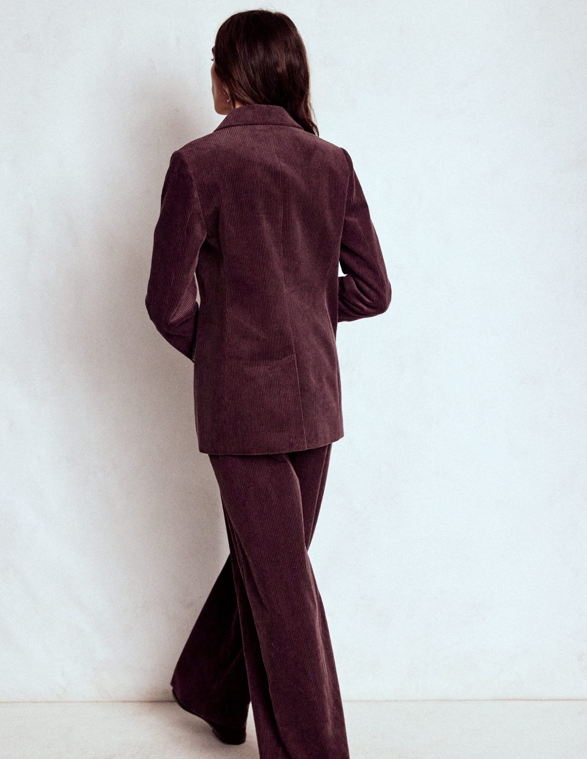 Woodbridge Cord Blazer-Deep Aubergine - Image 3