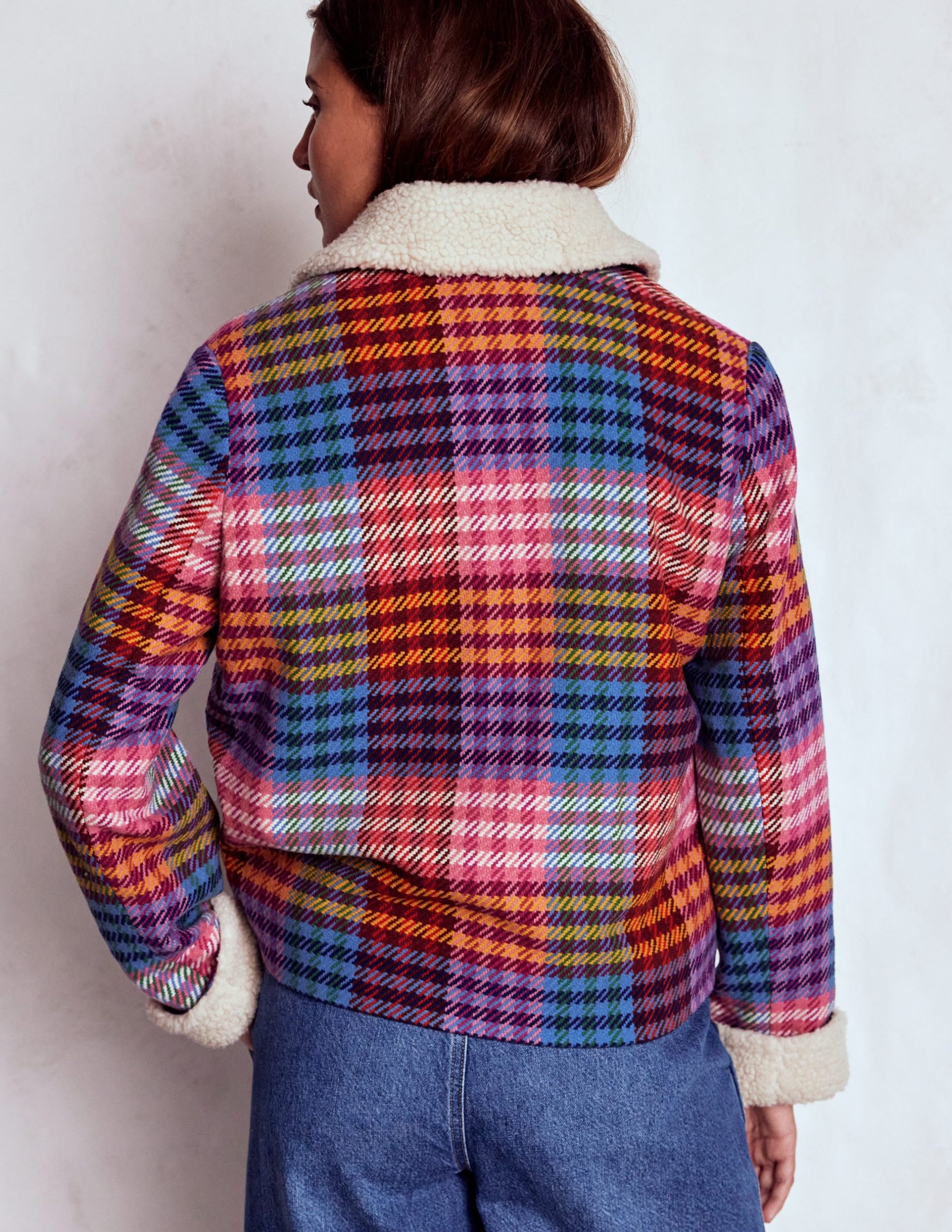 Stirling Check Coat-Rainbow Blanket Multigingham - Image 4